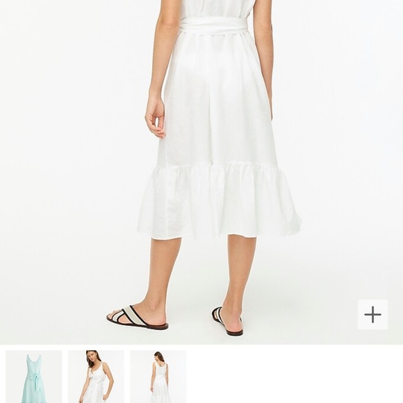 J.Crew NWOT beach wear cotton linen button up beach dress 👗 sz XL - Picture 2 of 6